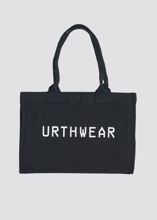 Logo Heavyweight Tote Bag, Phantom Black by URTHWEAR