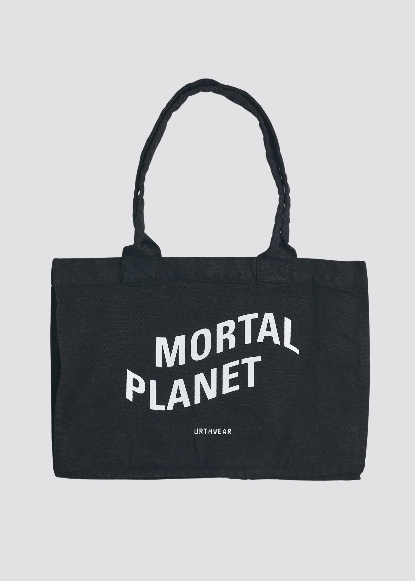 Mortal Planet Heavyweight Tote Bag, Phantom Black by URTHWEAR