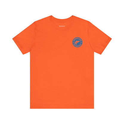 JHFLYCO Circle Badge Tee - Hackle Blue Logo