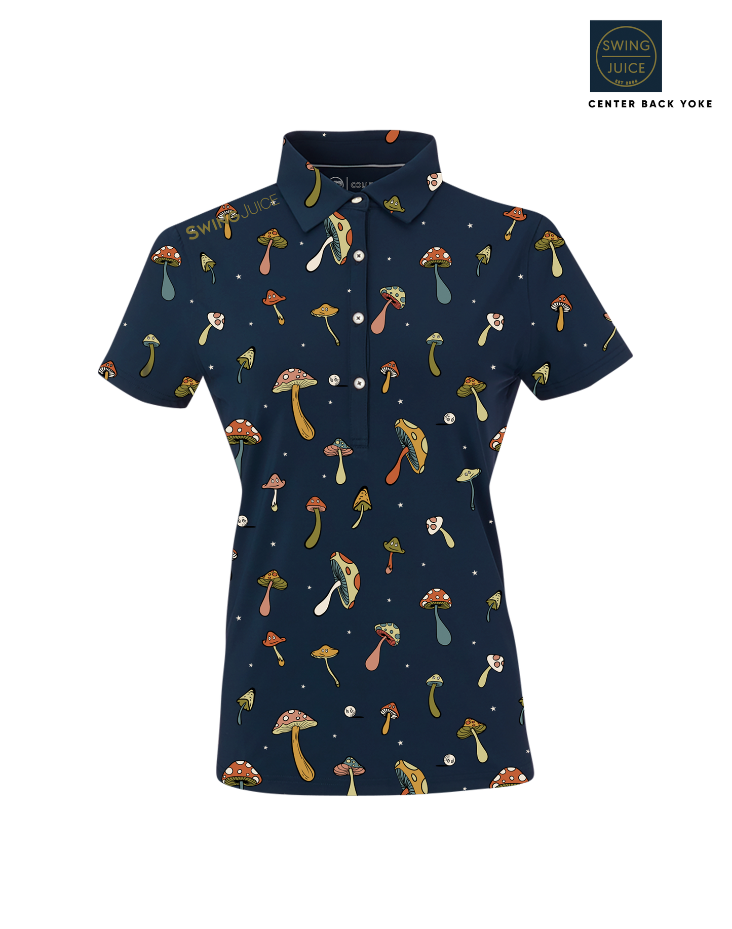 Golf Magic Mushrooms Women's Polo