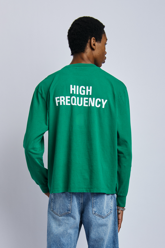 High Frequency Midweight Relaxed Long Sleeve, Rolex Green by URTHWEAR