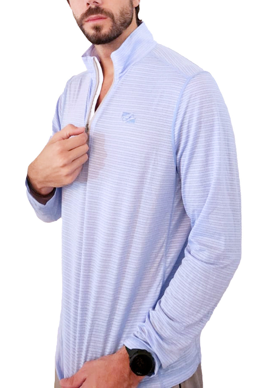 Bermies Blue Quarter Zip