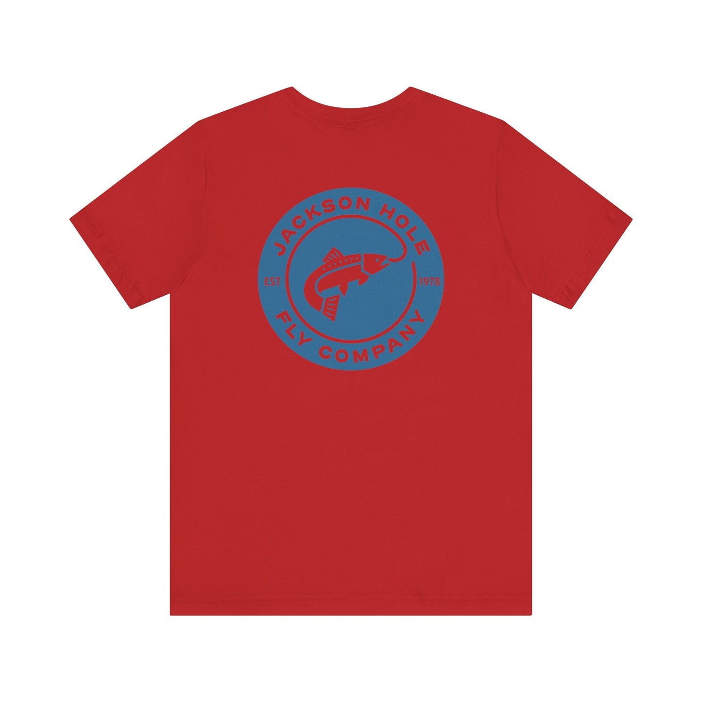 JHFLYCO Circle Badge Tee - Hackle Blue Logo