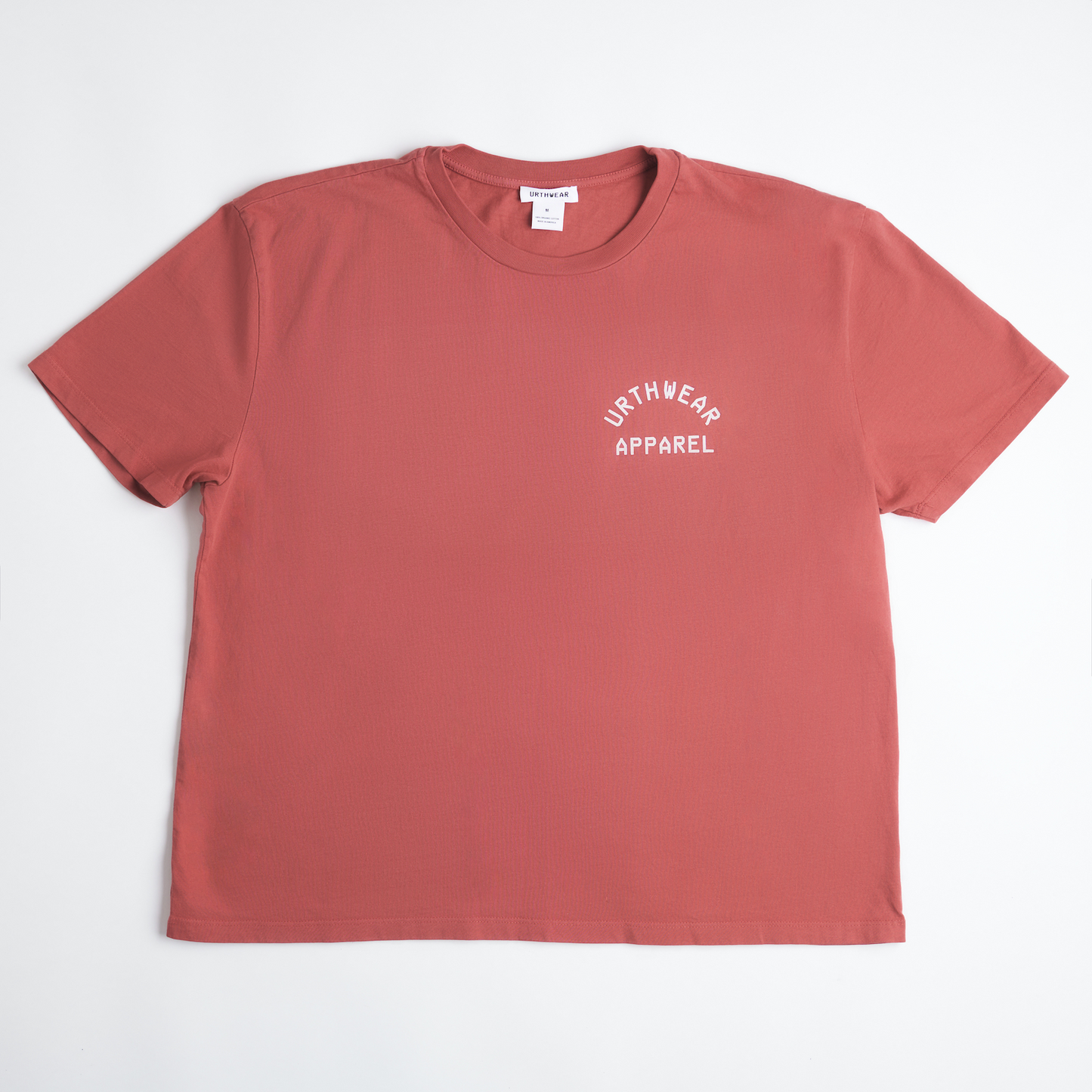 Logo Midweight Relaxed Tee, Ash Red by URTHWEAR