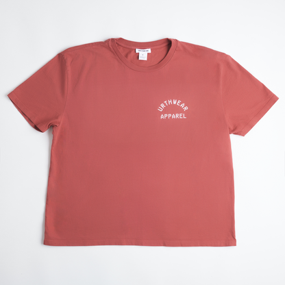 Logo Midweight Relaxed Tee, Ash Red by URTHWEAR