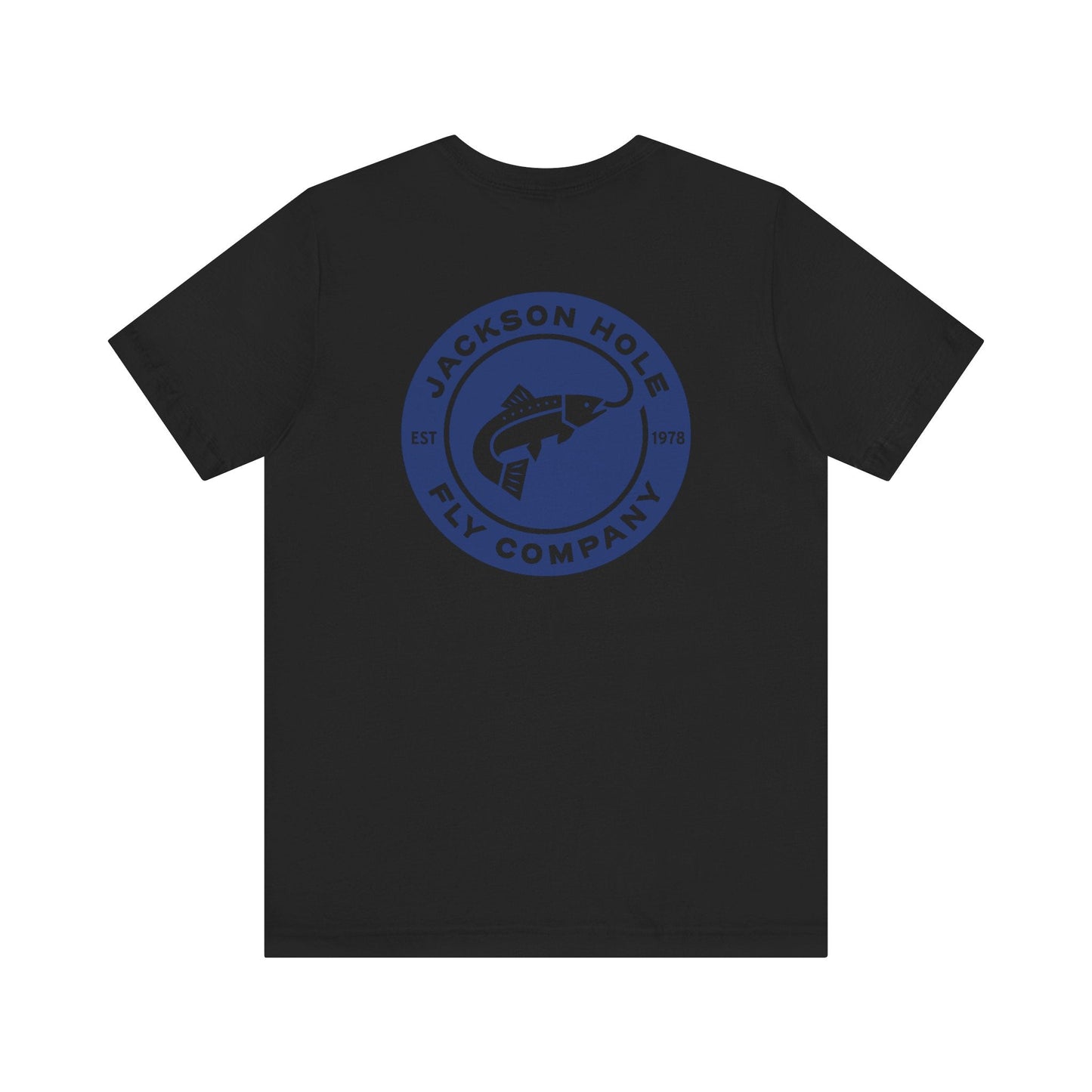 JHFLYCO Circle Badge Tee - Peacock Blue Logo