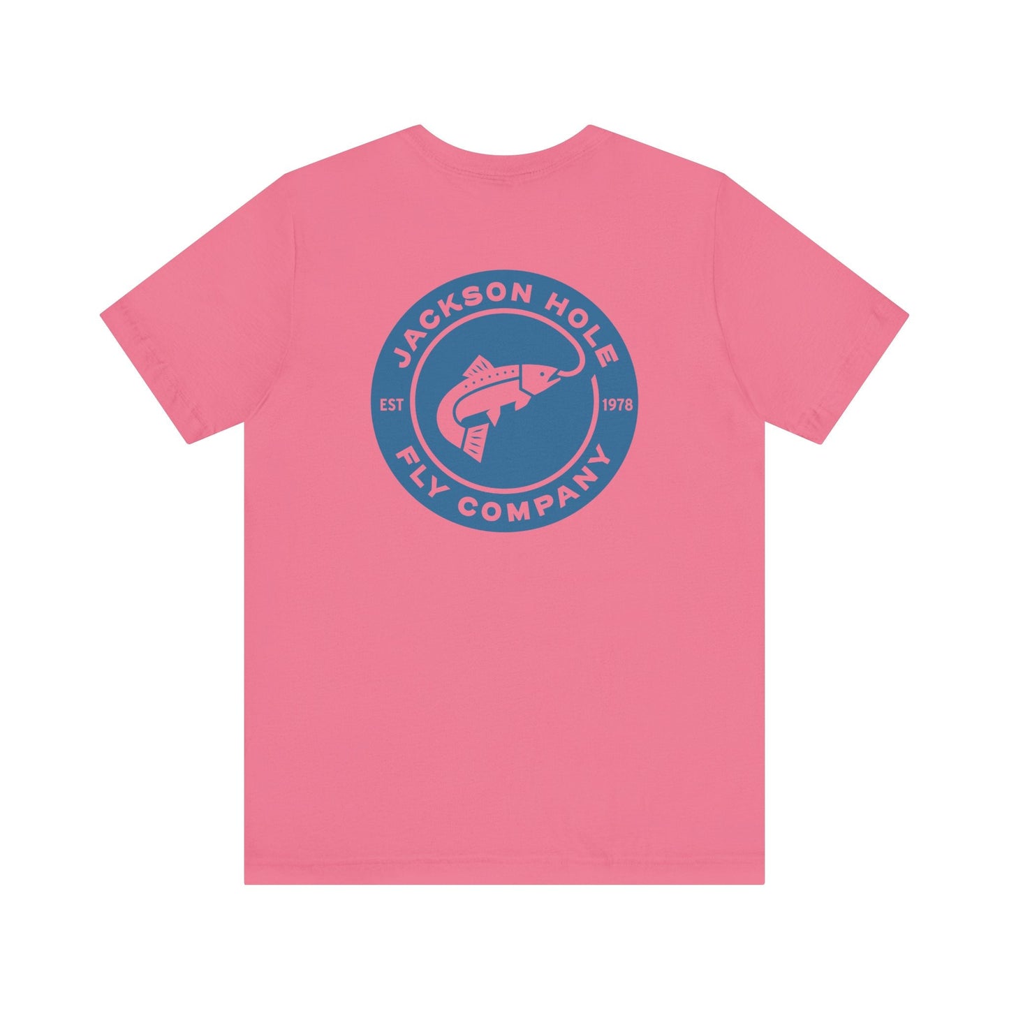 JHFLYCO Circle Badge Tee - Hackle Blue Logo