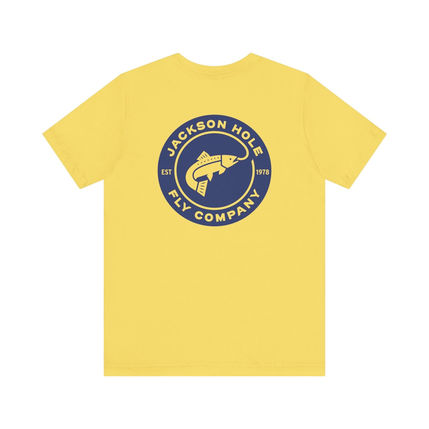 JHFLYCO Circle Badge Tee - Peacock Blue Logo