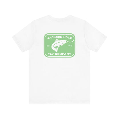 JHFLYCO Rectangle Badge Tee - Bright Midge Logo