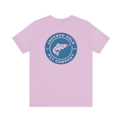JHFLYCO Circle Badge Tee - Hackle Blue Logo
