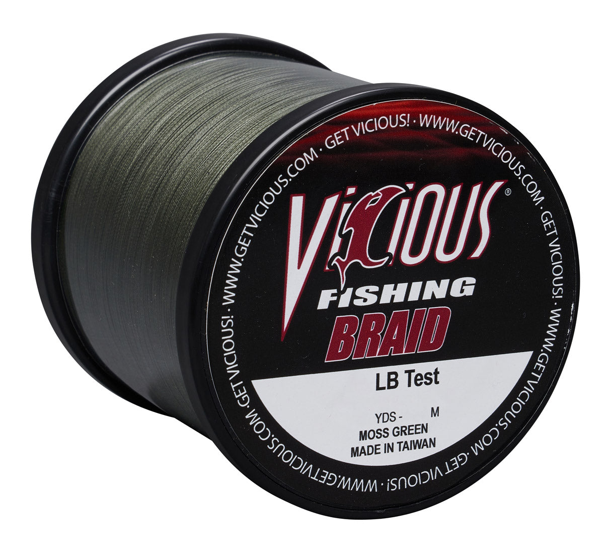 Vicious Standard Green Braid - 65 Lb Test