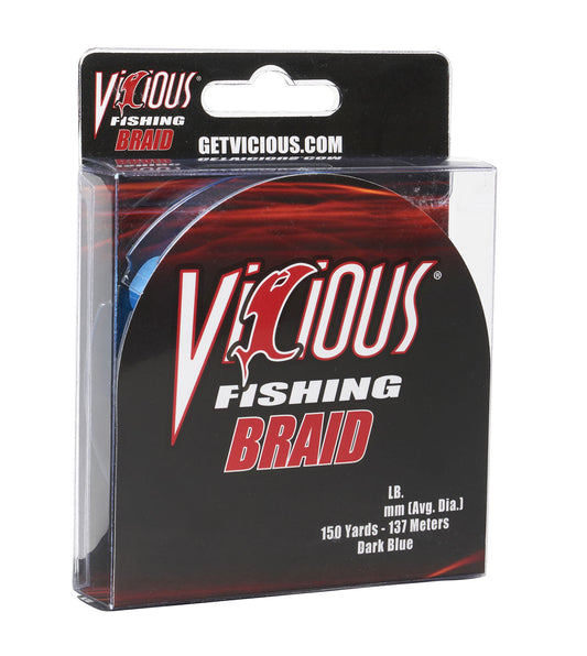 Vicious Standard Blue Braid - 65 Lb Test