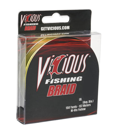 Vicious Standard Yellow Braid - 15 Lb Test