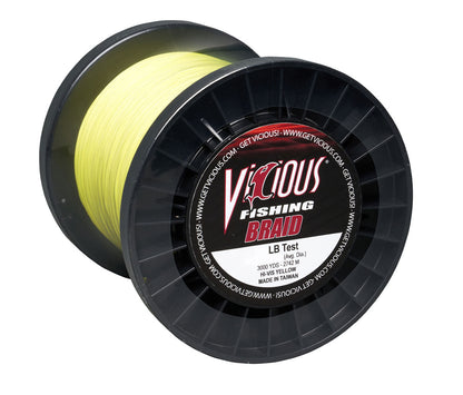Vicious Standard Yellow Braid - 40 Lb Test