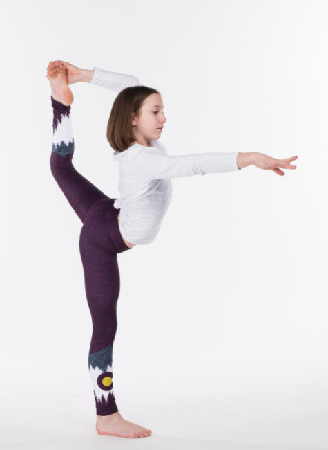 Burgundy Native Kids Pants by Colorado Threads Clothing
