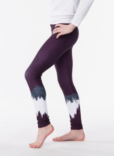 Burgundy Native Kids Pants by Colorado Threads Clothing