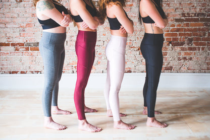 Blush Wander Pocket Yoga Pants *FINAL SALE* by Colorado Threads Clothing