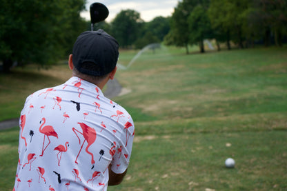 Florida Flamingo Golf Shirt