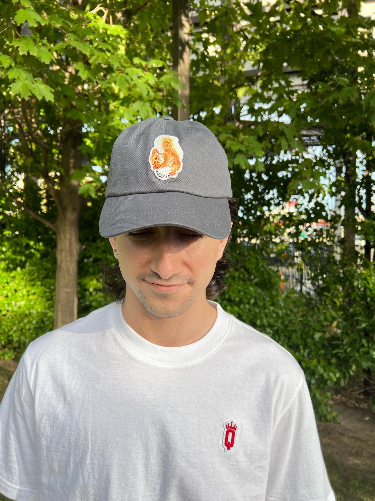 Dad Hat with Squirrel Patch by Queens Country Club