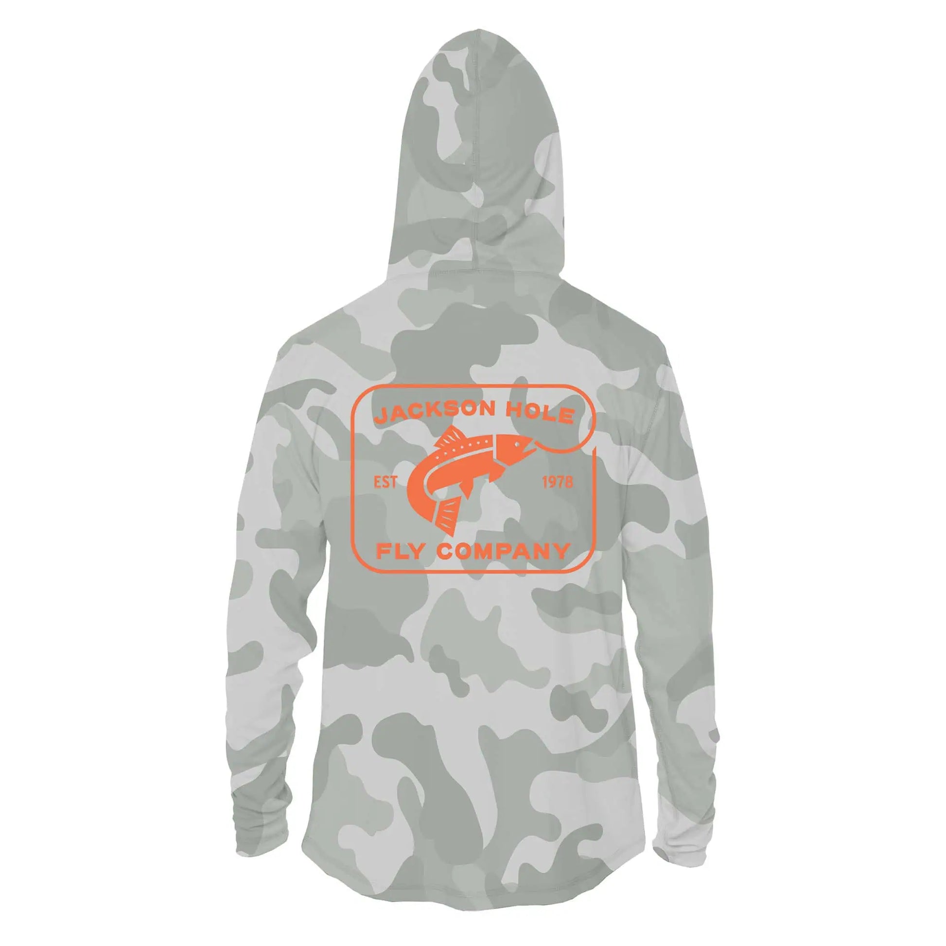 JHFLYCO Sun Hoodie - apparel, hoodie, Shirt, shirts, sun hoodie, sun protection | Jackson Hole Fly Company