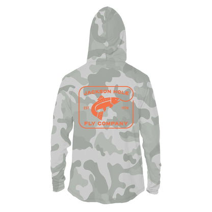 JHFLYCO Sun Hoodie - apparel, hoodie, Shirt, shirts, sun hoodie, sun protection | Jackson Hole Fly Company