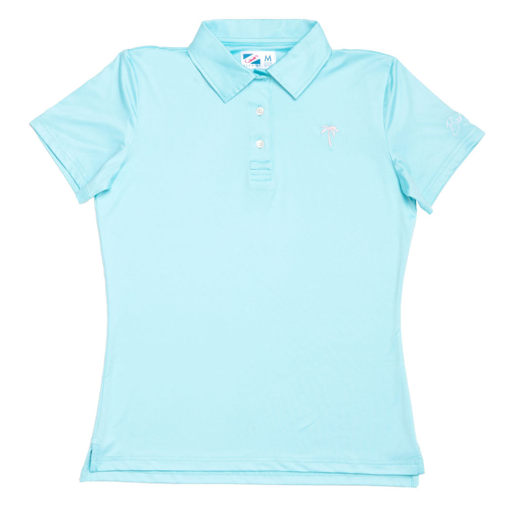 Blue & Palm Tree Women's Polo