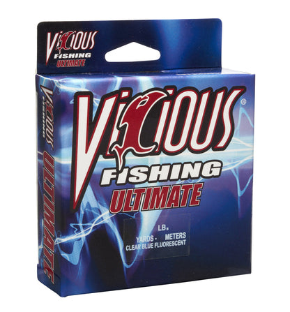 Vicious Ultimate Clear-Blue Fluorescent Mono - 8 Lb Test