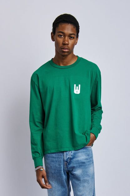 High Frequency Midweight Relaxed Long Sleeve, Rolex Green by URTHWEAR