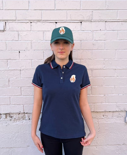 Women's Squirrel Logo Polo Shirts by Queens Country Club