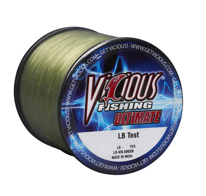 Vicious Ultimate Lo-Vis Green Mono - 6 Lb Test