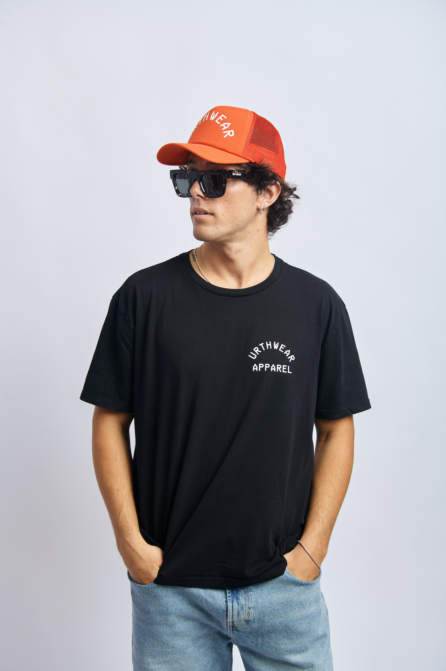 Roped Trucker Cap, Ferrari Red by URTHWEAR