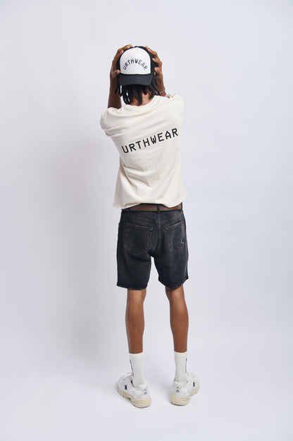 Roped Trucker Cap, Street Black/White by URTHWEAR