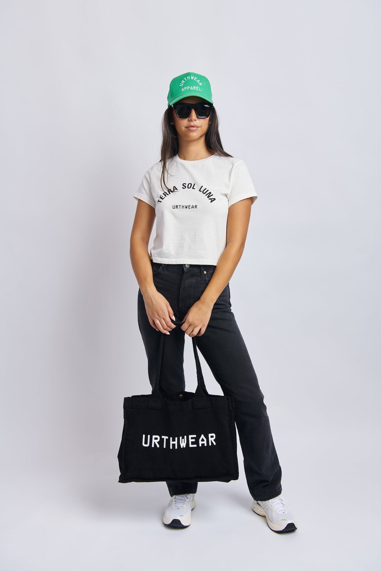 Logo Heavyweight Tote Bag, Phantom Black by URTHWEAR