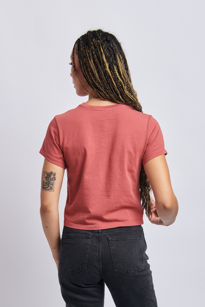 Terra Sol Luna Midweight Crew Tee, Ash Red by URTHWEAR
