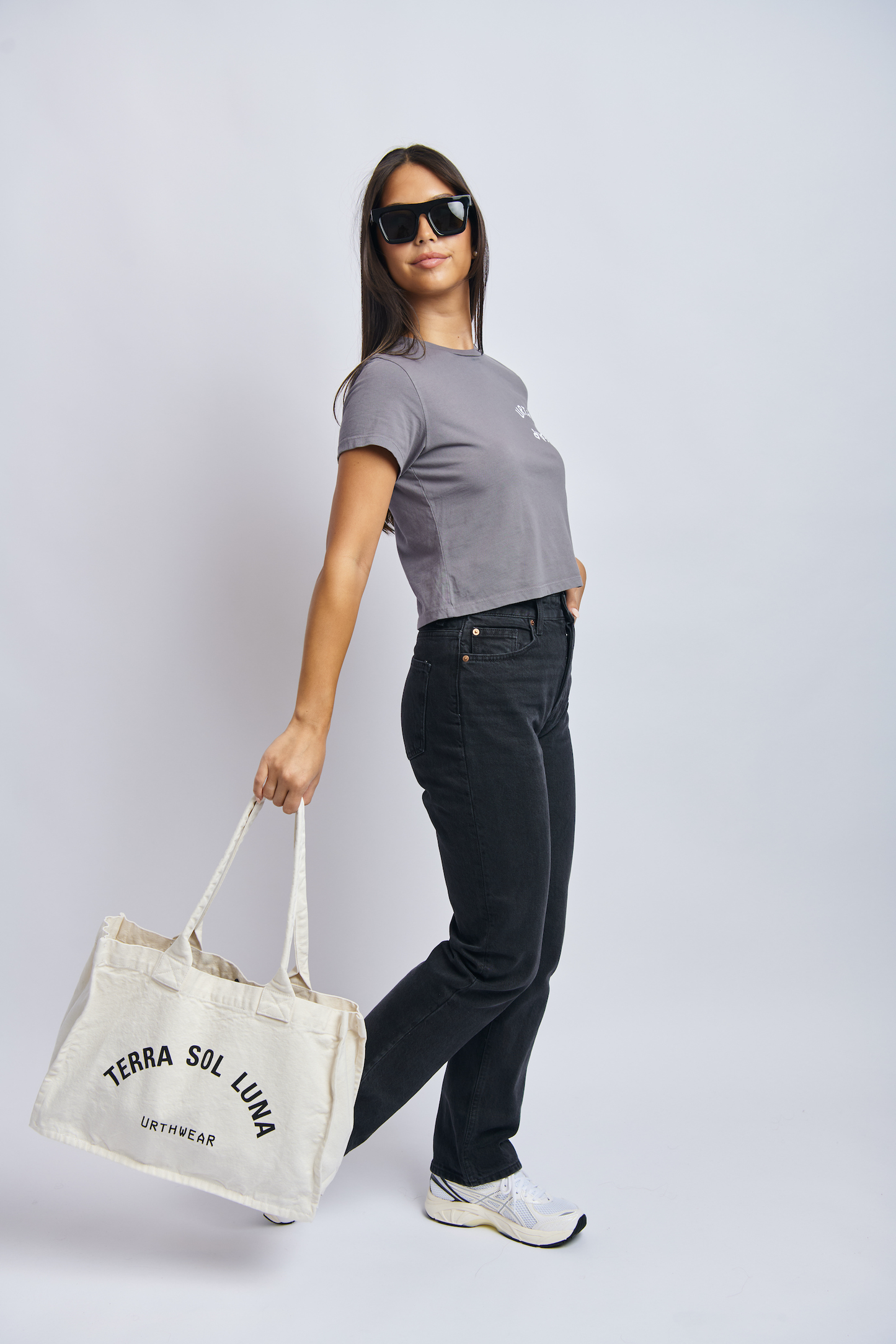 Terra Sol Luna Heavyweight Tote Bag, Oat White by URTHWEAR