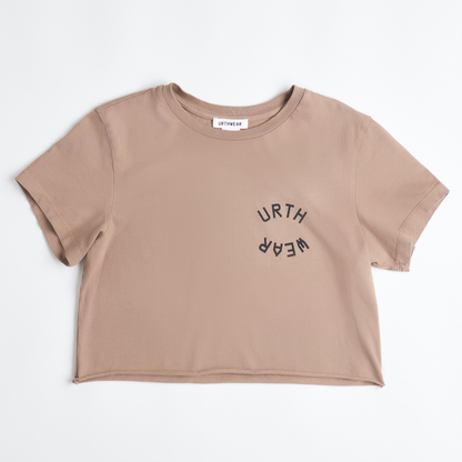 Mortal Planet Midweight Cropped Tee, Desert Clay by URTHWEAR