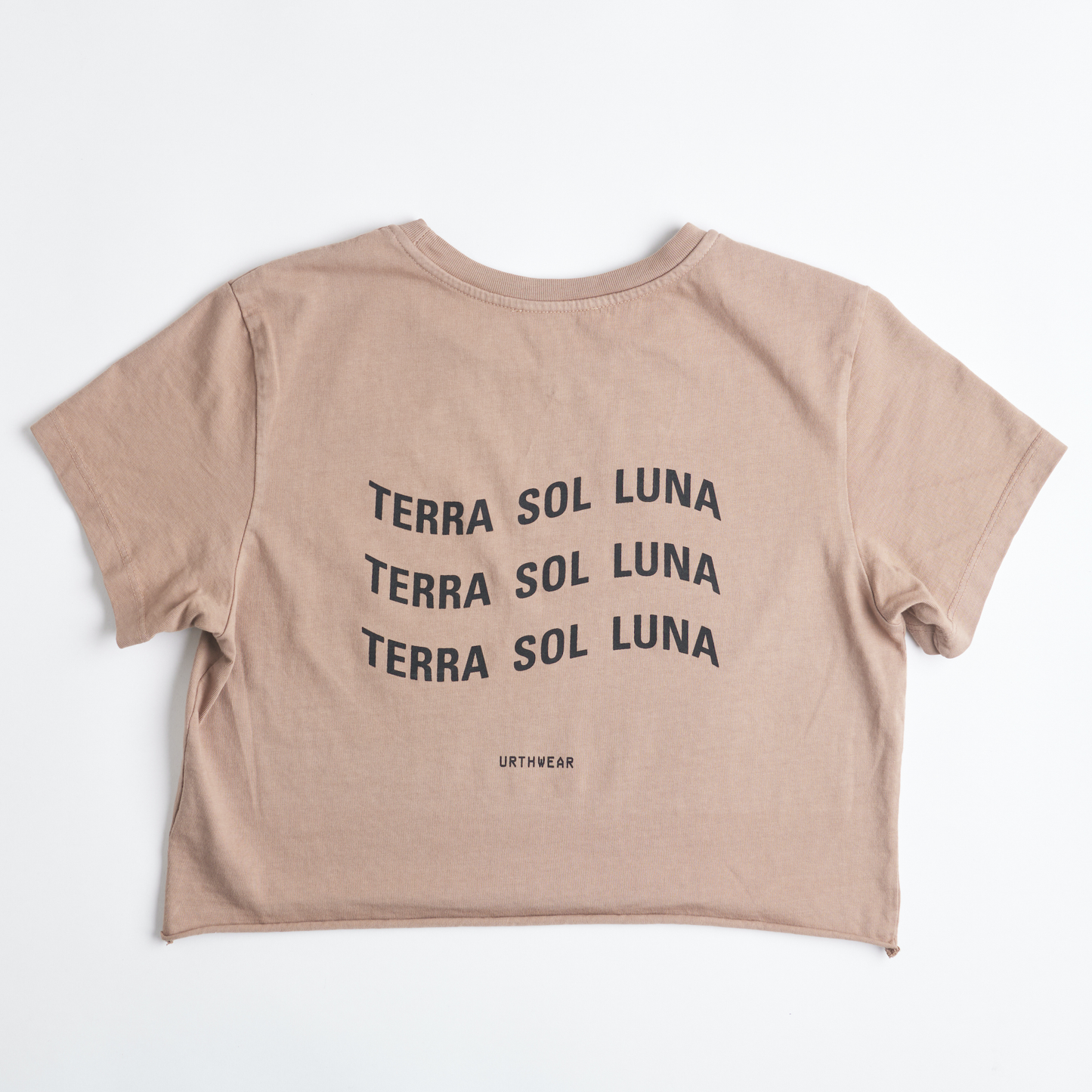 Terra Sol Luna Midweight Cropped Tee, Desert Clay by URTHWEAR