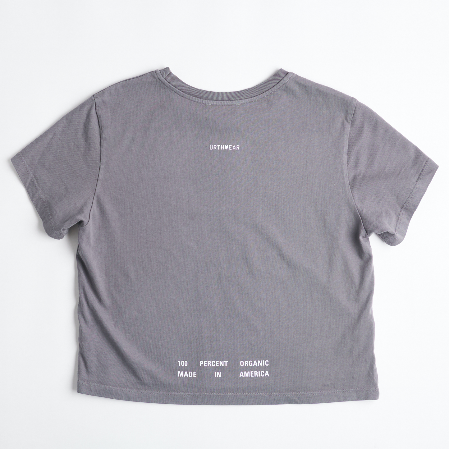 Split Logo Midweight Crew Tee, Gravel Grey by URTHWEAR