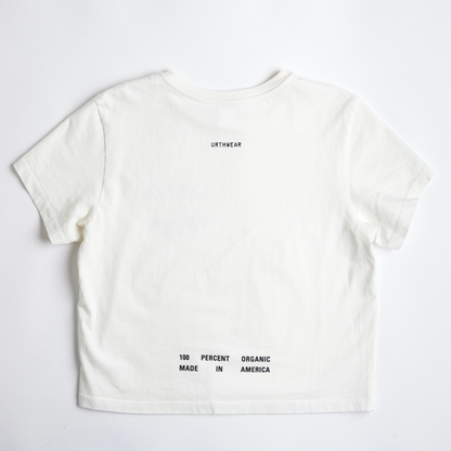 Split Logo Midweight Crew Tee, Lunar White by URTHWEAR