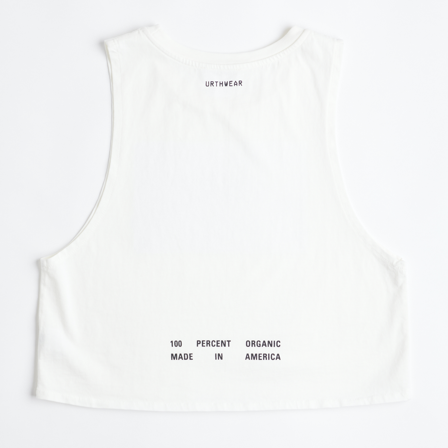 Arch Logo Midweight Cropped Tank, Lunar White by URTHWEAR