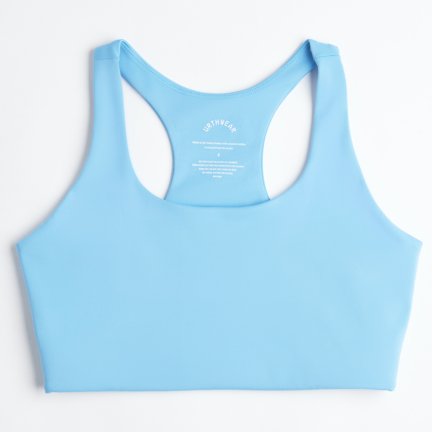 Ecomoss Low Neck Racerback Bra, Electric Blue by URTHWEAR