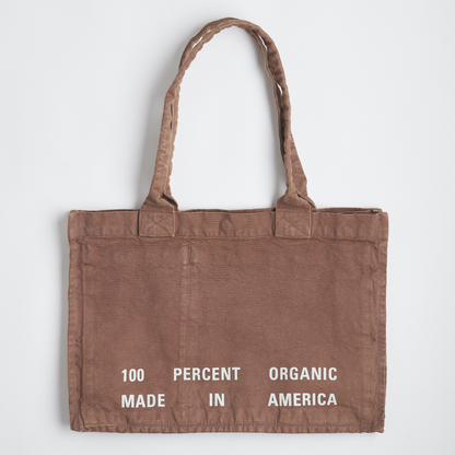 Arch Logo Heavyweight Tote Bag, Vintage Brown by URTHWEAR