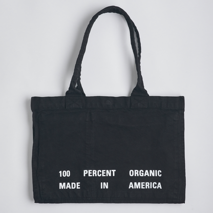 Arch Logo Heavyweight Tote Bag, Phantom Black by URTHWEAR