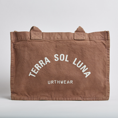 Terra Sol Luna Heavyweight Tote Bag, Vintage Brown by URTHWEAR