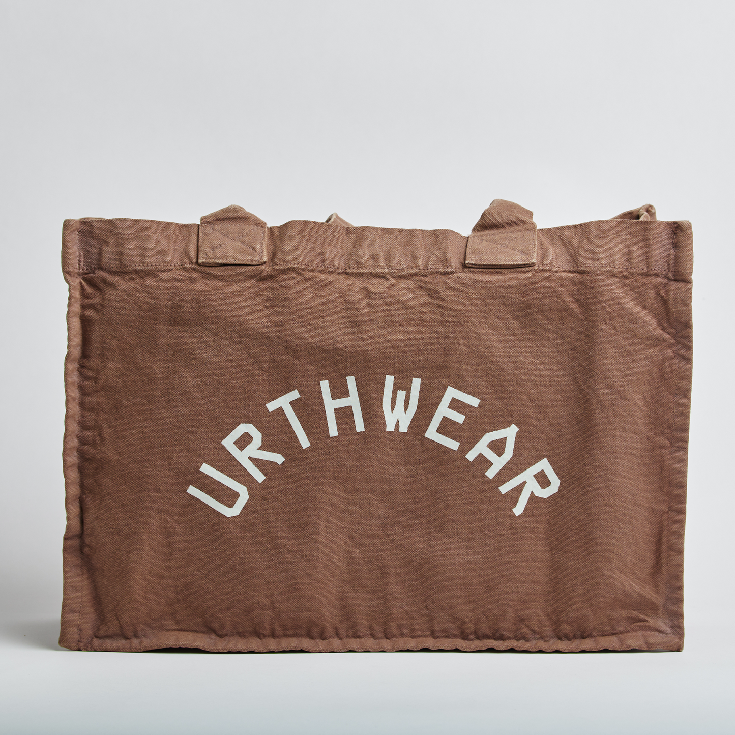 Arch Logo Heavyweight Tote Bag, Vintage Brown by URTHWEAR