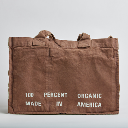 Arch Logo Heavyweight Tote Bag, Vintage Brown by URTHWEAR