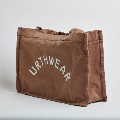 Arch Logo Heavyweight Tote Bag, Vintage Brown by URTHWEAR