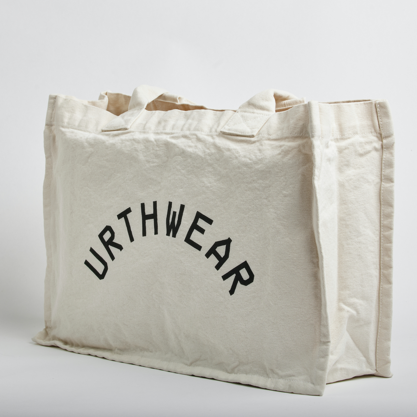 Arch Logo Heavyweight Tote Bag, Oat White by URTHWEAR