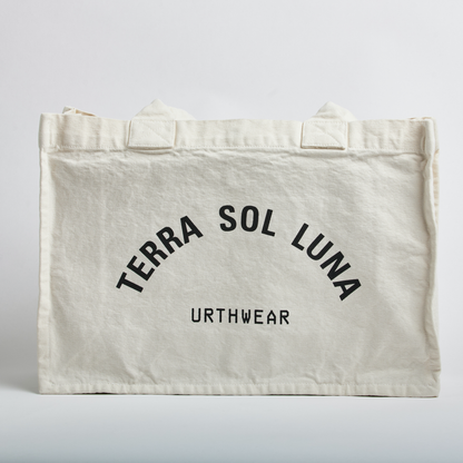Terra Sol Luna Heavyweight Tote Bag, Oat White by URTHWEAR