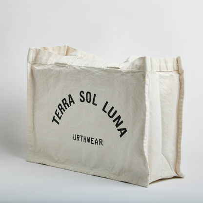 Terra Sol Luna Heavyweight Tote Bag, Oat White by URTHWEAR